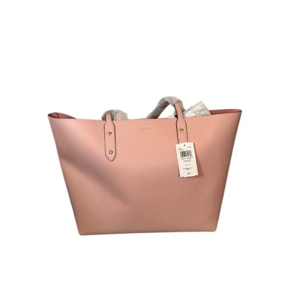 Coach Blush Pink Blossom Leather LTH Town Tote Bag Women NWT - Picture 1 of 13